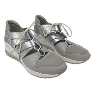 MICHAEL Michael Kors Beckett Trainer Sneakers, Aluminium/Silver‎